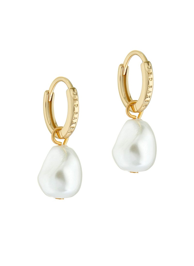 Ted Baker Periaa Pearly Chain Huggie Earrings  - Image 2