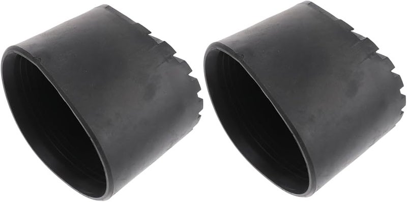 2Pcs Universal PVC Ladder Feet Covers Non Slip Anti Skid Leg Protectors Black - Image 2