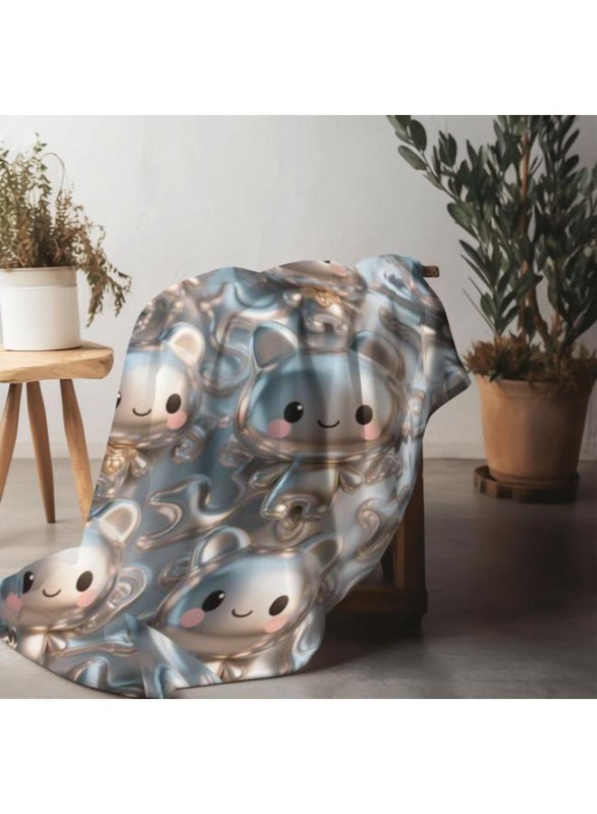 general Baby and children's cartoon flannel thin blanket (warm and comfortable, suitable for sleep, game use) 70cm*100cm - Image 3