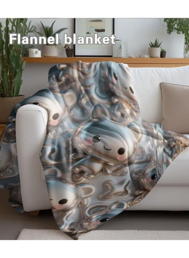 general Baby and children's cartoon flannel thin blanket (warm and comfortable, suitable for sleep, game use) 70cm*100cm - Image 2