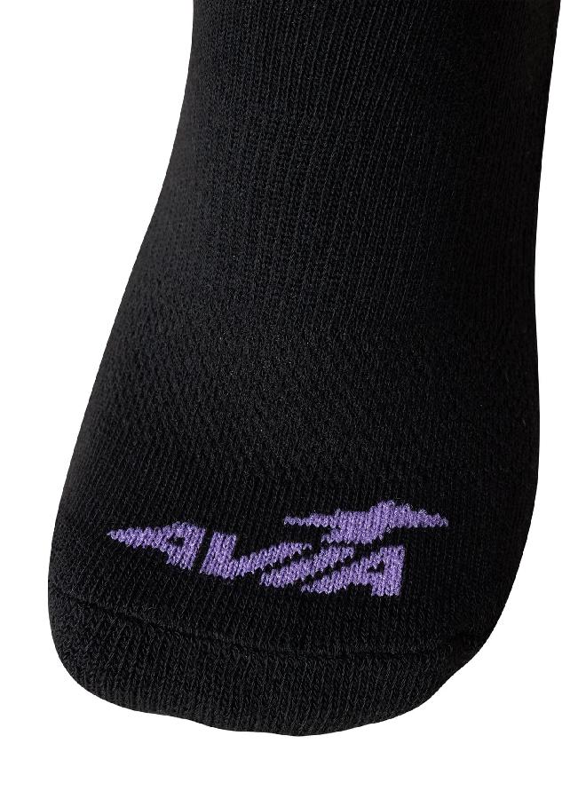 Avia Avia Women's Athletic Performance Cushioned No Show Solid Socks (10 Pack), Size 4-9, Black Logo - Image 3
