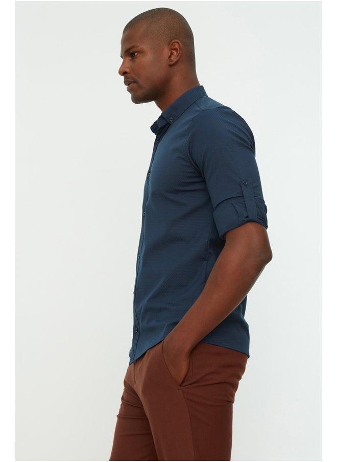 trendyol - Man Shirt Indigo - Image 1