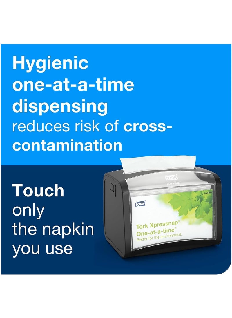 Tork Tork Xpressnap White Dispenser Napkin N4 Advanced Interfold 1ply 13 x 85 12 x 500 napkins DX900  - Image 4
