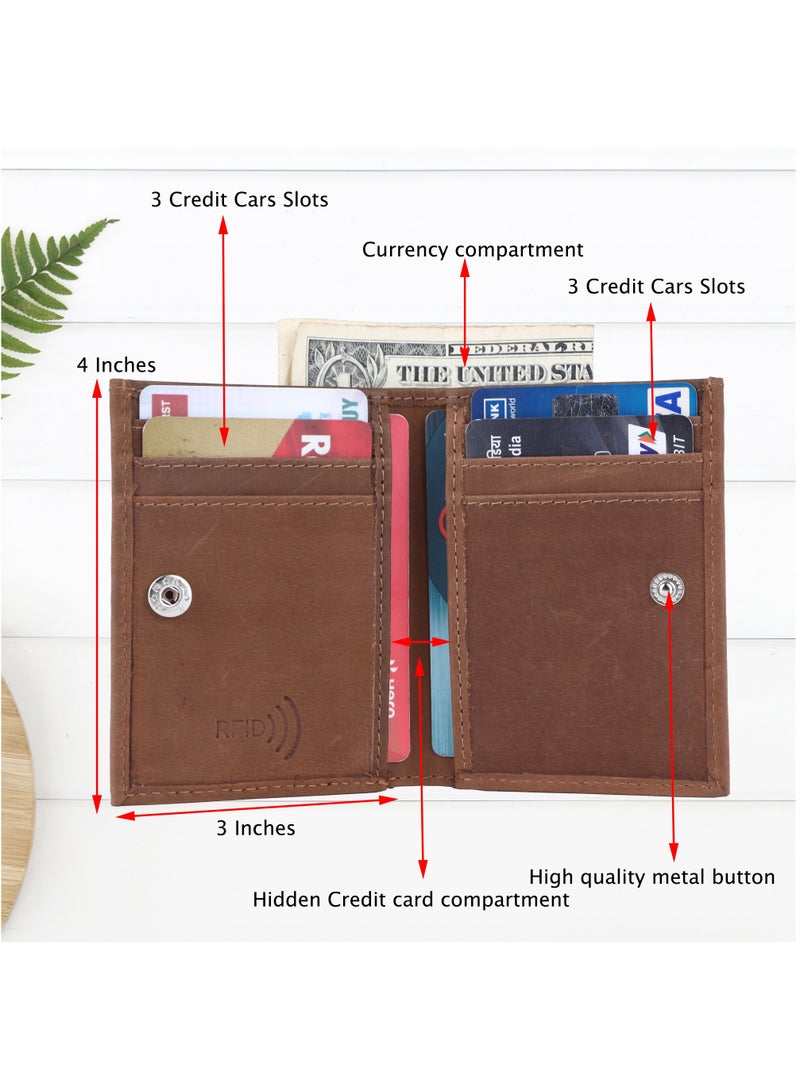 LAVERI LEATHER Laveri Genuine Leather Designer Card Holder Wallet With RFID Protection 1977L  - Image 2