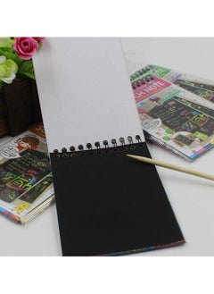 Generic Set of 10 drawing sheets and drawing tool of wood stick 14cm * 10cm small size  - Image 3