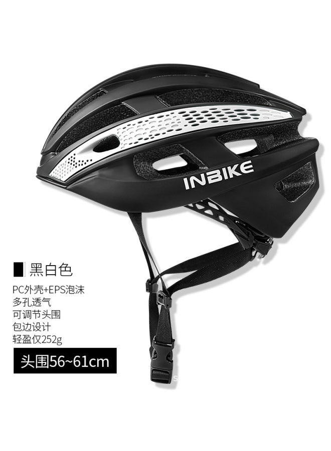 Black And White Inbike Cycling Helmet Mountain Bike Safety Helmet Women's Cycling Equipment Men's Road Helmet Bicycle Electric Bike Protection