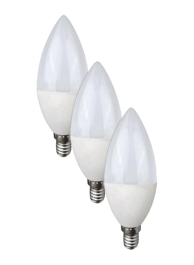 MODI D021 LED Candle MD-TB1505 7W E14 Diffuse SL-WH Pack of 3  - Image 1
