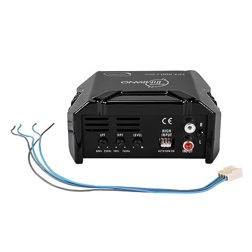 TIMPANO TPT-500 2 Ohms Compact 1 Channel TPT500 2 Ohms Car Audio Amplifier – 1x 500 Watts at 2 Ohms – Mini Stereo 12 Volts Full Range Class D Amp - Image 5