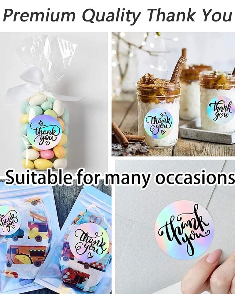 KalamkariX 1000PCS Thank You Stickers, Premium Self-Adhesive Round Thankyou Stickers for Small Business, Online Retailers, Wedding Supplies, Gift Wrapping, Event Decorations - Image 4