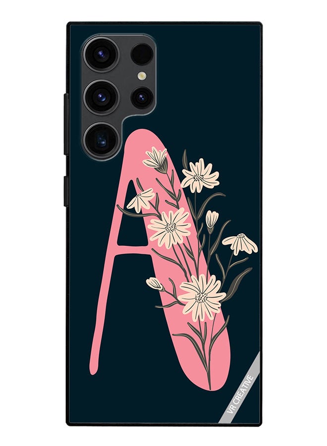 VR CREATIVE Protective Case Cover For Samsung Galaxy S23 Ultra 5G Alphabet A Design Multicolour - Image 1