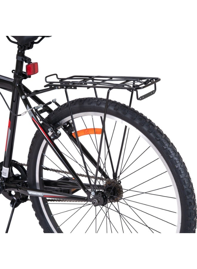 Spartan Commuter Steel Mountain Bike | 24 Inch Wheel Size | Single Speed | Black Color - Image 3