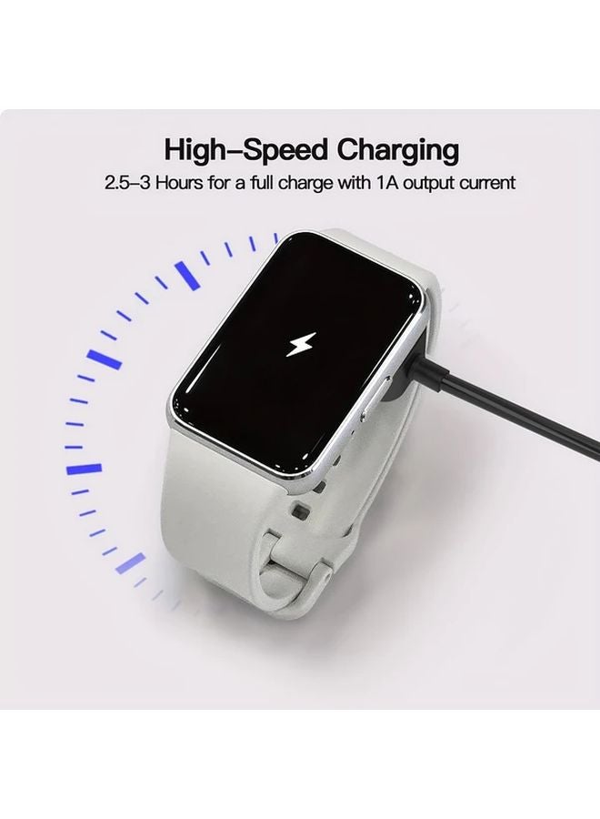 كابل شاحن Galaxy Fit 3 حوض شحن مغناطيسي USB C 39 37 بوصة أسود - Image 4