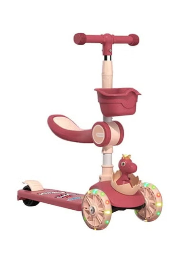 كلناميان 3-in-1 سكوتر أطفال قابل للطي بثلاث عجلات LED بعجلات سكوتر قابل للانزلاق - Image 1