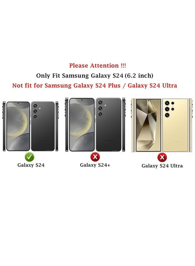 X-level Samsung Galaxy S24 Soft Case Cover Pu Leather with Fashion Design Anti-drop Waterproof Comfortable Touch Feel back Cover Support Wireless Charging Camera Len Screen Protector Shell for Galaxy S24 - Image 2