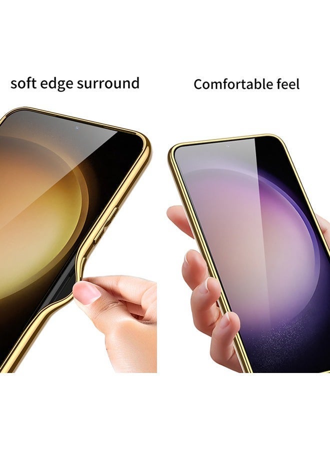 X-level Samsung Galaxy S24 Soft Case Cover Pu Leather with Fashion Design Anti-drop Waterproof Comfortable Touch Feel back Cover Support Wireless Charging Camera Len Screen Protector Shell for Galaxy S24 - Image 5