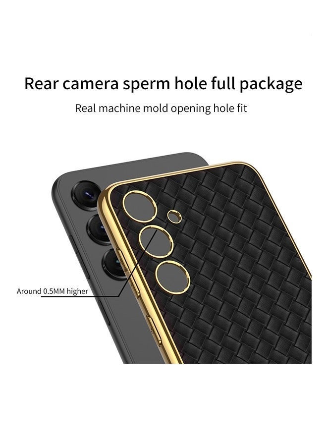 X-level Samsung Galaxy S24 Soft Case Cover Pu Leather with Fashion Design Anti-drop Waterproof Comfortable Touch Feel back Cover Support Wireless Charging Camera Len Screen Protector Shell for Galaxy S24 - Image 4