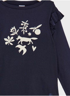 Petit Bateau Youth Graphic Print T-Shirt  - Image 3
