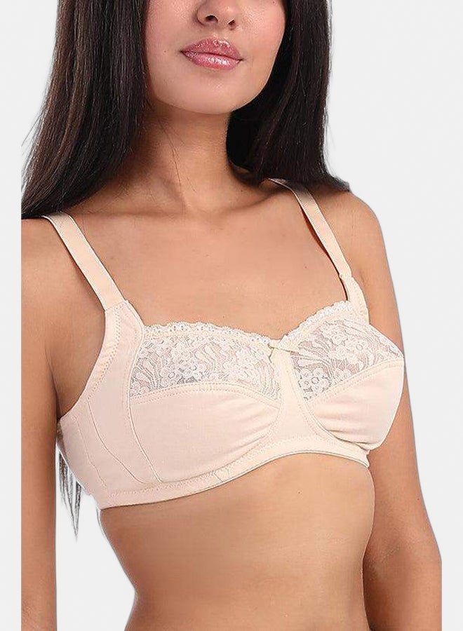 Carina Non-Padded Bra with Lace  - Image 2