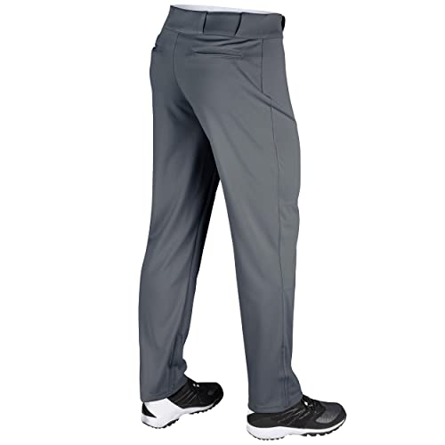 CHAMPRO Boys Open-Bottom Loose-Fit Baseball Pant with Adjustable Inseam and Reinforced Sliding Areas , Graphite, X-Large - Image 2