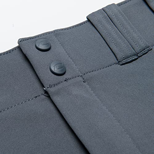 CHAMPRO Boys Open-Bottom Loose-Fit Baseball Pant with Adjustable Inseam and Reinforced Sliding Areas , Graphite, X-Large - Image 3