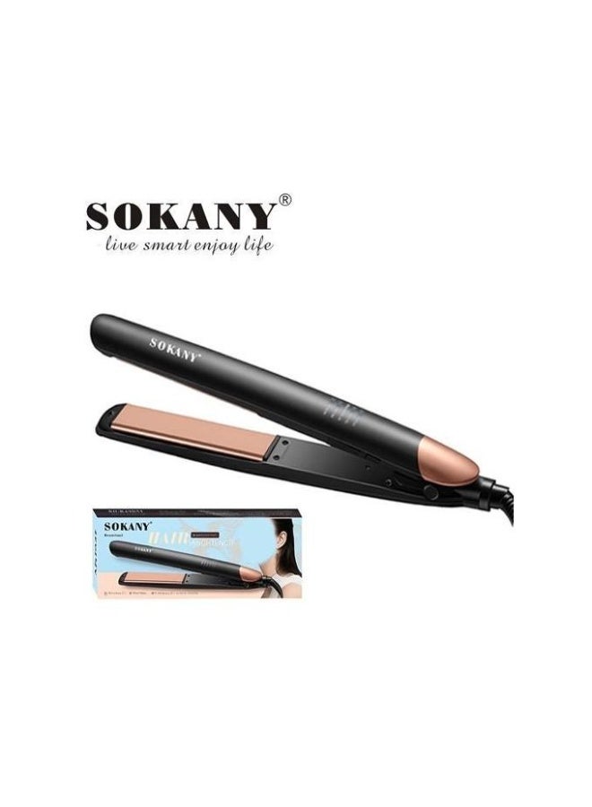 sokany SK-15016 Air Straightener Ceramic Plates 230°C Max Fast Heat & Auto-Off - Black - Image 4