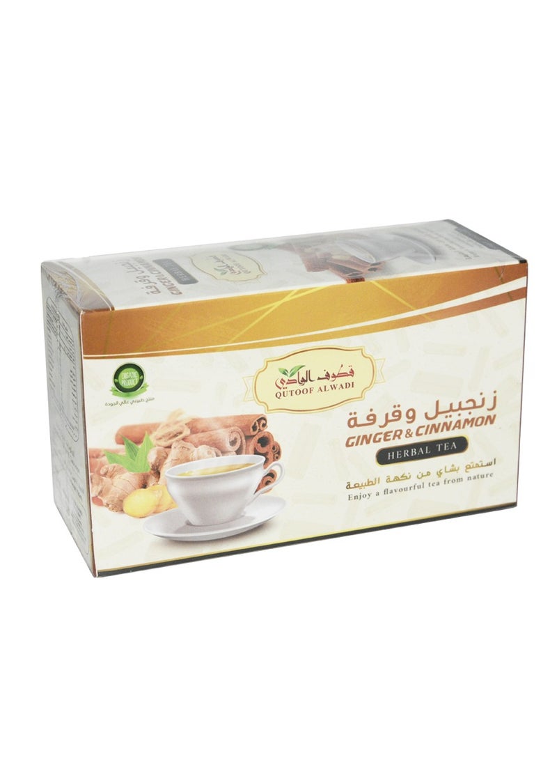 Qutoof Alwadi Ginger and cinnamon drink from Qatuf Al Wadi, 24 bags 
