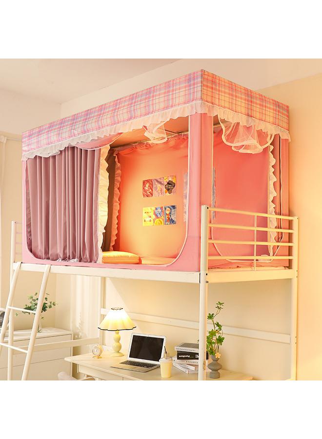 Bluejw Commercial Student Dormitory Mosquito Net 90x 200 Extended Telescopic Bed Curtain Curtain Integrated Shading Upper And Lower Bunk - Image 1