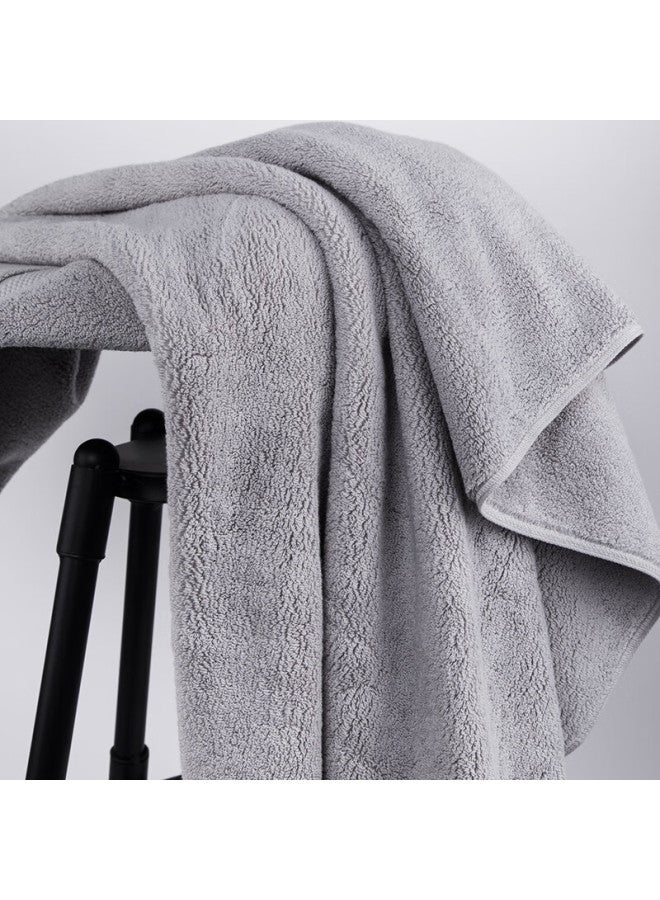 Sanli A-class Long-staple Cotton, Star-rated Hotel, Thickened, Absorbent, High-end Bath Towel, 90×170cm, 950g/piece, Light Gray - Image 2