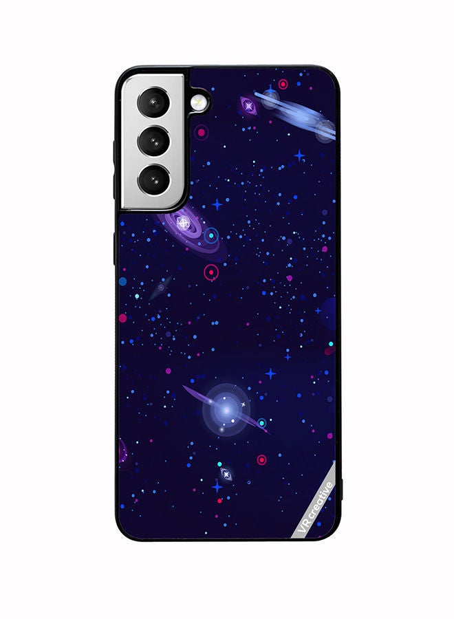 VR CREATIVE Protective Case Cover For Samsung Galaxy S22 Plus 5G Galaxy Space Design Multicolour - Image 1