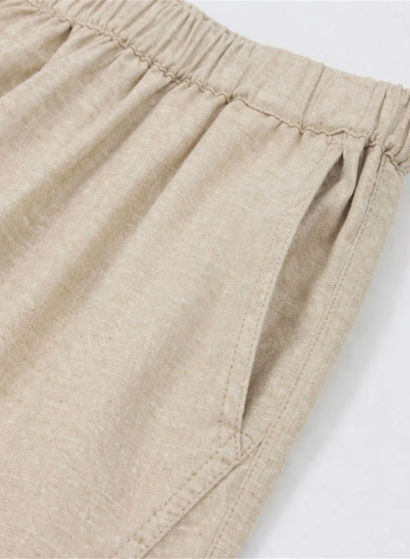 GIORDANO  Women's Regular Taper Linen-Cotton Pants for Women | Best Price UAE