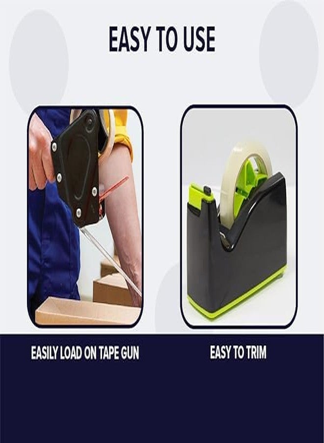 D-Fix شريط لاصق شفاف ذاتي اللصق من دي-فيكس®، لفتان في العبوة، طوله 65 مترًا، وعرضه 24 مم / 1 بوصة، مصنوع من مادة BOPP، مناسب لتغليف صناديق التجارة الإلكترونية، والاستخدام المكتبي والمنزلي. - Image 3