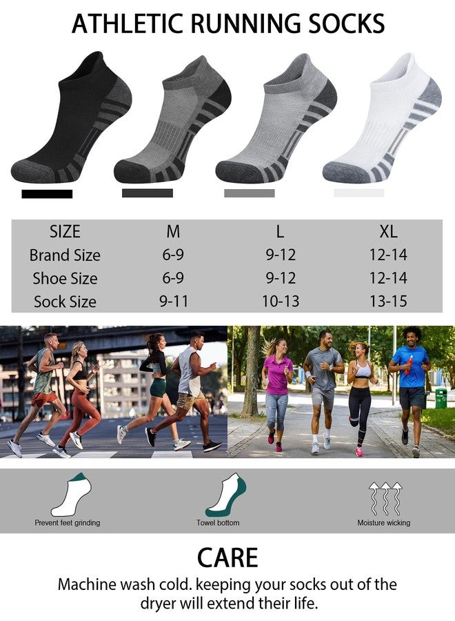 Airacker Ankle Athletic Running Socks Cushioned Breathable Low Cut Sports Tab Socks for Men and Women (6 Pairs) - Image 5