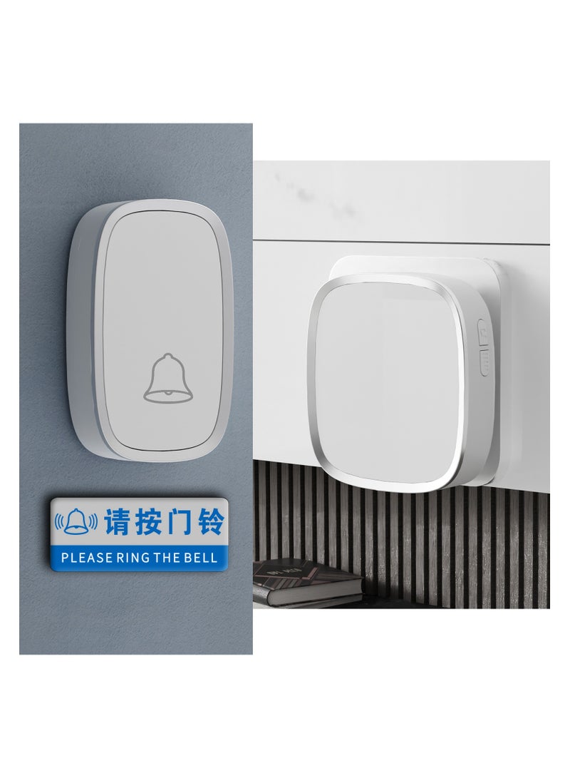 Wireless Doorbell Plug in Waterproof Doorbell 1 Receivers and 1 Transmitter for Home Office Hotel Dormitory - Image 2
