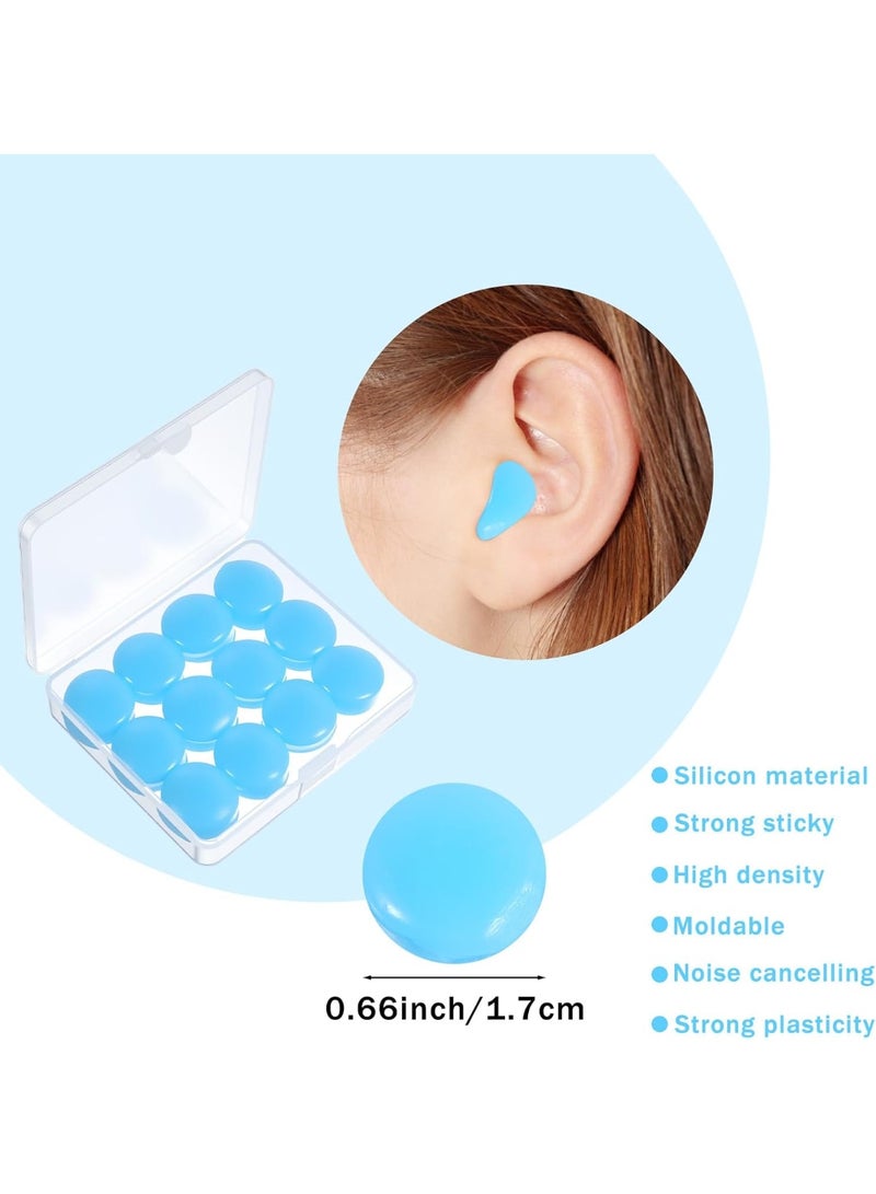 DIOTTI 36 PCS Reusable Moldable Silicone Ear Plugs, Noise Cancelling & Waterproof Earplugs for Sleeping, Swimming, Travel, Snoring, Concerts (Blue, Green, Transparent) - Image 5