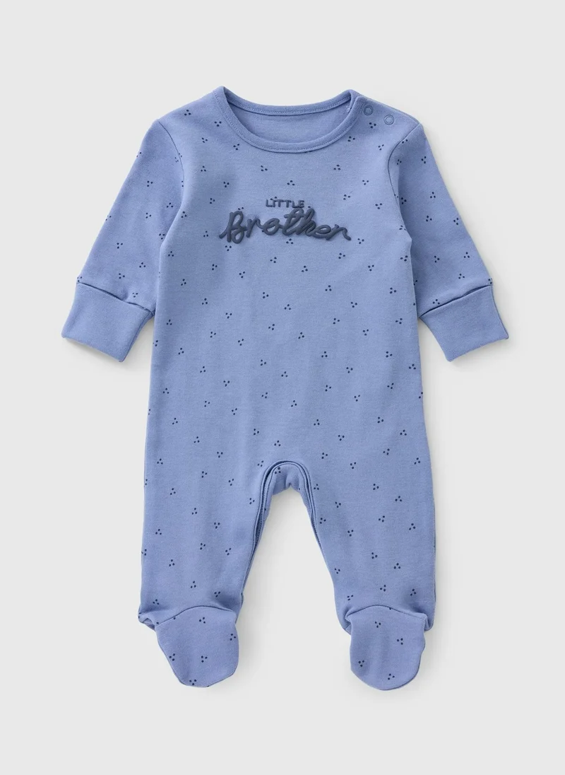 Matalan Baby Blue Little Brother Sleepsuit