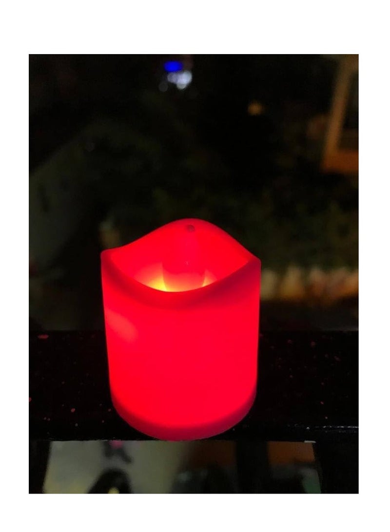 LED Flameless Tea Light Battery Operated Electric Unscented Candles for Easter Party Wedding Home Decor with Long Lasting Batteries Cream White 10pcs - Image 1