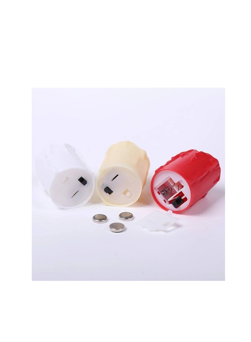 LED Flameless Tea Light Battery Operated Electric Unscented Candles for Easter Party Wedding Home Decor with Long Lasting Batteries Cream White 10pcs - Image 2