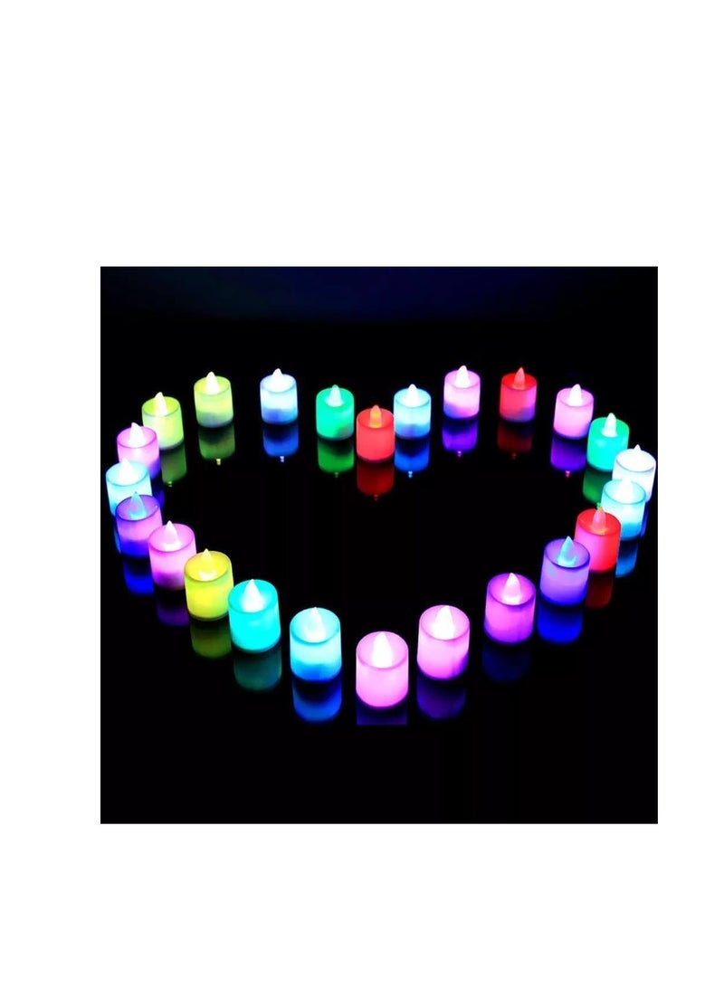 LED Flameless Tea Light Battery Operated Electric Unscented Candles for Easter Party Wedding Home Decor with Long Lasting Batteries Cream White 10pcs - Image 3