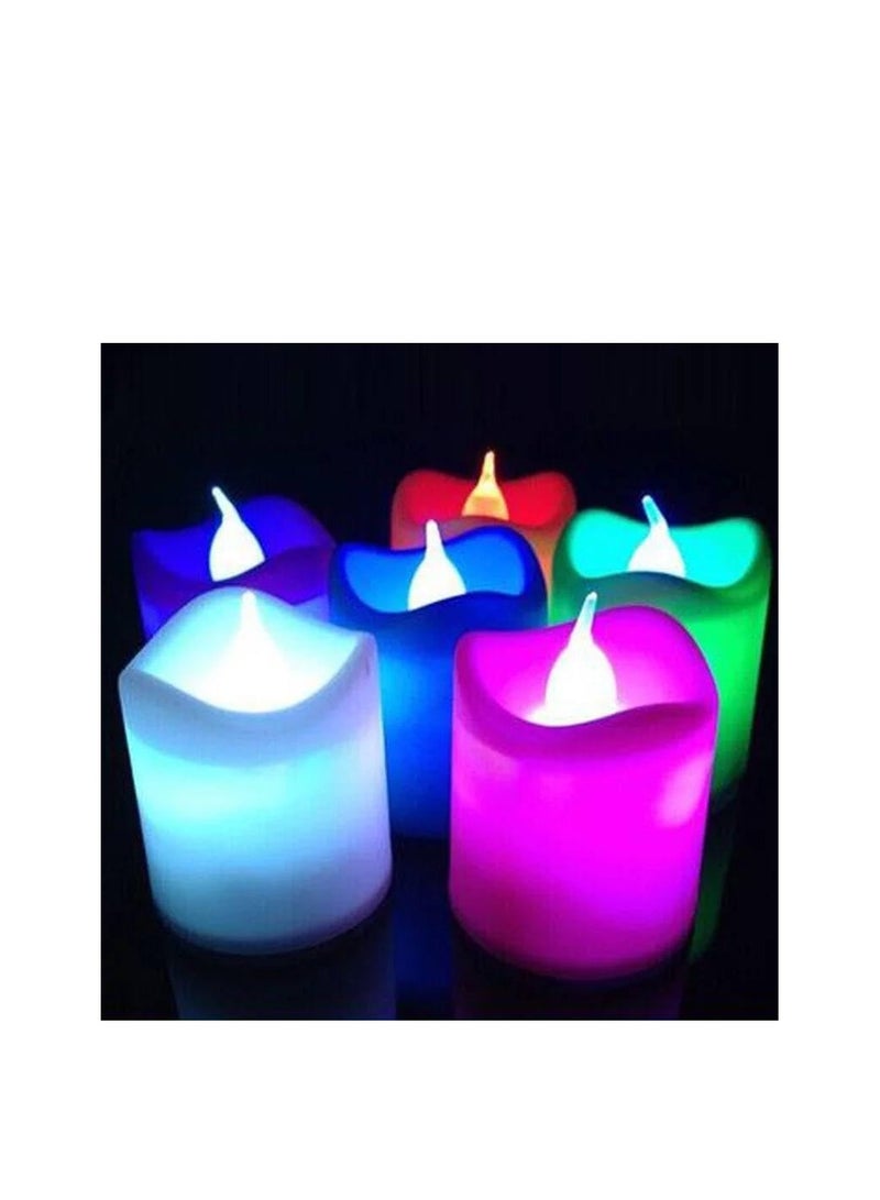 LED Flameless Tea Light Battery Operated Electric Unscented Candles for Easter Party Wedding Home Decor with Long Lasting Batteries Cream White 10pcs - Image 4