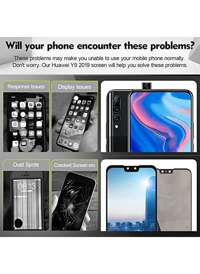erorex - Hyyt Black Replacement For Huawei Y9 2019 Enjoy 9 Plus Jkm Lx1 Jkm Lx2 Jkm Lx3 Lcd Display Digitizer Assembly Screen Touch Panel With 1 Piece Of Tempered Film And 1 Installation Tools - Image 1