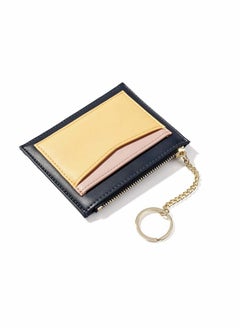 Small Purses for Women, Blocking Wallet Large Capacity, Short Mini Wallet Card Holder, Short Leather Wallet Purse with Zipper Pocket, Womens Purse with Card Slots (Blue)