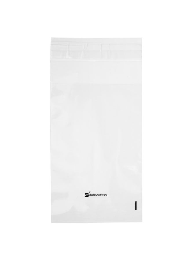 Restaurantware أكياس معالجة 6 × 4 بوصة، 100 كيس بسكويت قابل للاستخدام في الميكروويف - تصميم شفة وشريط لاصق، مقاومة للحرارة، أكياس مخبز بلاستيكية شفافة قابلة لإعادة الإغلاق، مقاومة للدهون، للحلويات والمكسرات وهدايا الحفلات - Image 1
