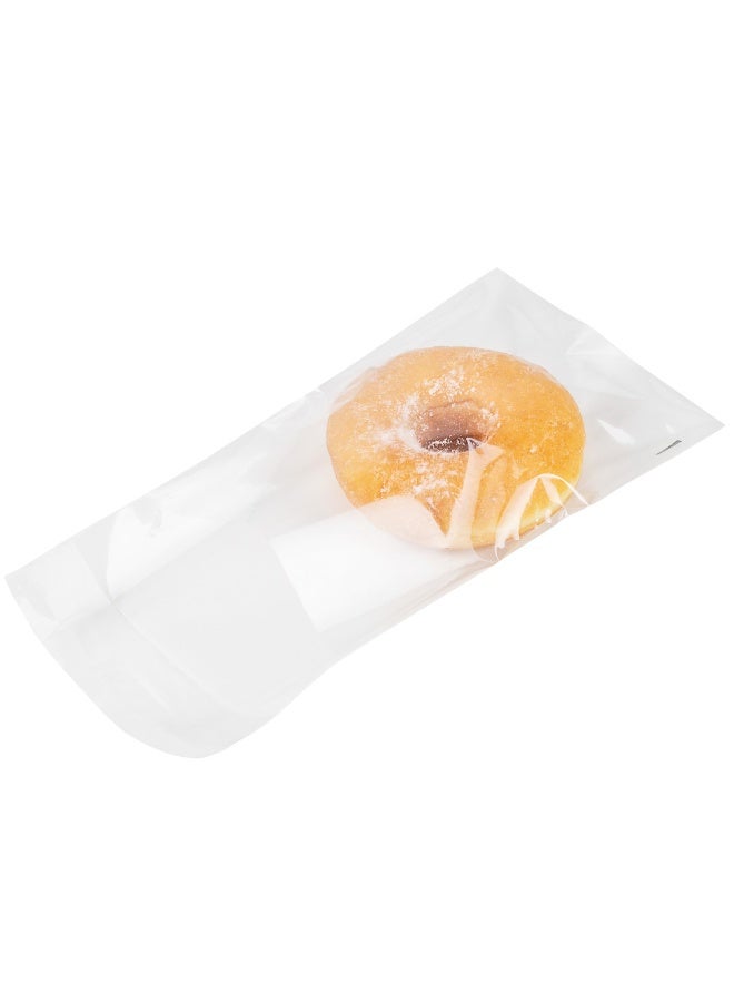 Restaurantware أكياس معالجة 6 × 4 بوصة، 100 كيس بسكويت قابل للاستخدام في الميكروويف - تصميم شفة وشريط لاصق، مقاومة للحرارة، أكياس مخبز بلاستيكية شفافة قابلة لإعادة الإغلاق، مقاومة للدهون، للحلويات والمكسرات وهدايا الحفلات - Image 2