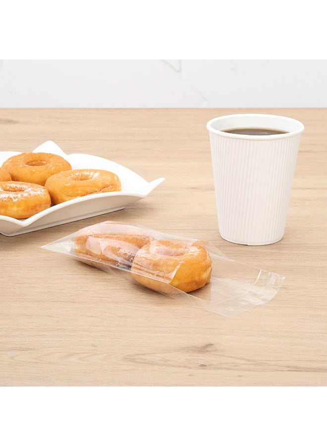 Restaurantware أكياس معالجة 6 × 4 بوصة، 100 كيس بسكويت قابل للاستخدام في الميكروويف - تصميم شفة وشريط لاصق، مقاومة للحرارة، أكياس مخبز بلاستيكية شفافة قابلة لإعادة الإغلاق، مقاومة للدهون، للحلويات والمكسرات وهدايا الحفلات - Image 4