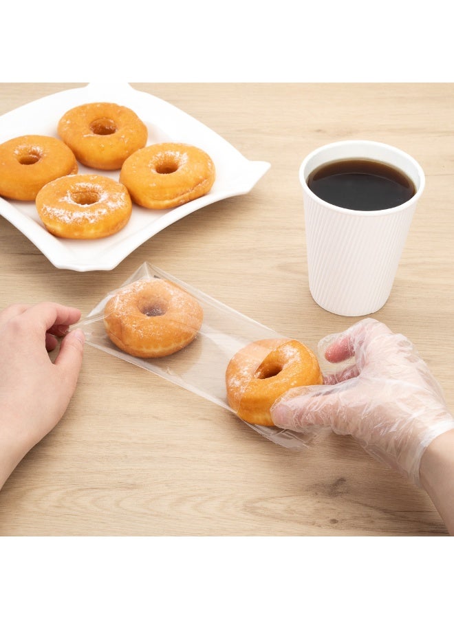 Restaurantware أكياس معالجة 6 × 4 بوصة، 100 كيس بسكويت قابل للاستخدام في الميكروويف - تصميم شفة وشريط لاصق، مقاومة للحرارة، أكياس مخبز بلاستيكية شفافة قابلة لإعادة الإغلاق، مقاومة للدهون، للحلويات والمكسرات وهدايا الحفلات - Image 5