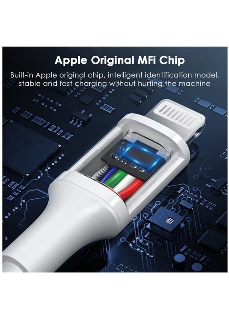 ELTRAZONE 【MFi Certified】 iPhone 20W Charger Plug and 2M USB C to Lightning Cable PD Fast Charger USB C Plug Data Lead Compatible with iPhone 14/14 Plus/14 Pro/14 Pro Max/13/12/11/11 Pro/XS Max/XR/X/8/7/iPad  - Image 3