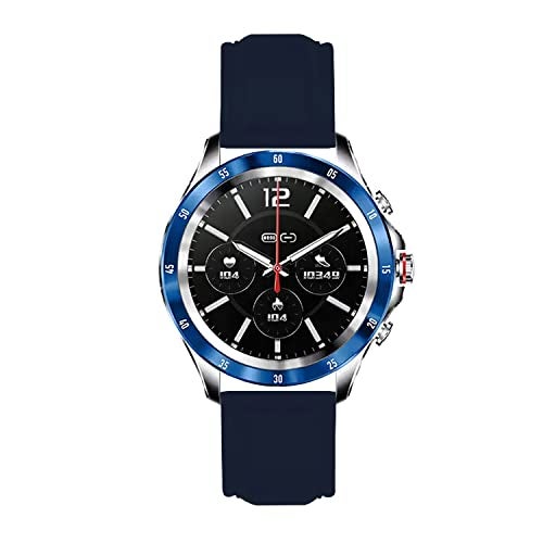 ACM Watch Strap Leather Belt 22mm compatible with Fastrack Limitless Fs1 Smartwatch Casual Classic Band Blue - Image 4