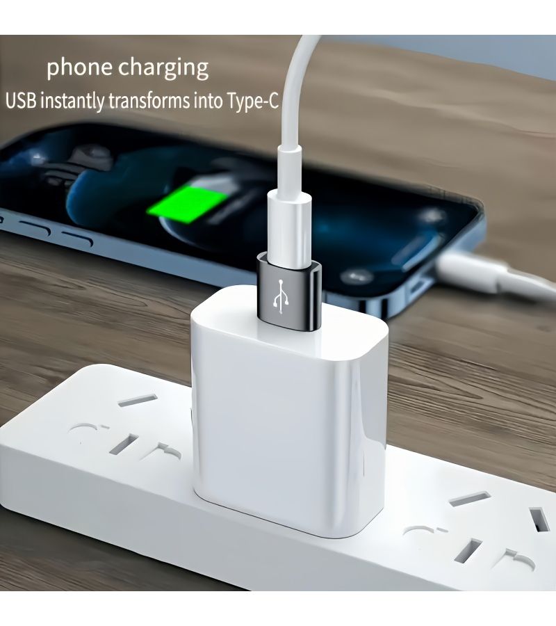 USB A to USB C Adapter for iPhone 15 16 Type C Female to Type A Male Charger Adapter Compatible with Apple Watch Ultra Iwatch 8 7 iPhone 14 13 Pro Plus Max Airpods iPad 9 10 Air 5 Mini 6 Samsung Red 10 Pcs - Image 4