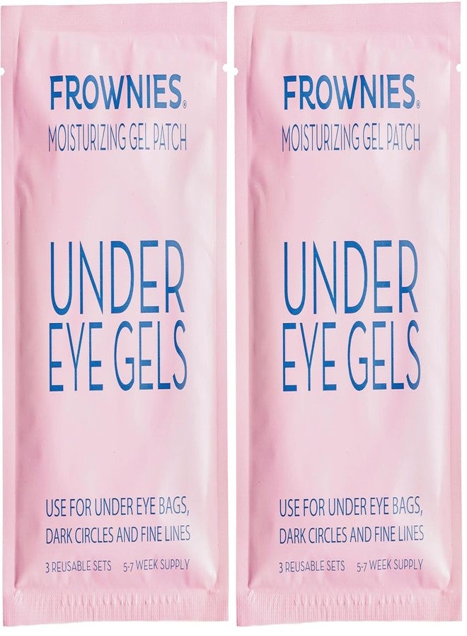 Frownies Under Eye Gel Patches for Puffy Eyes - Dark Circles with Cactus Collagen - Reusable, 6 Pack - Image 1