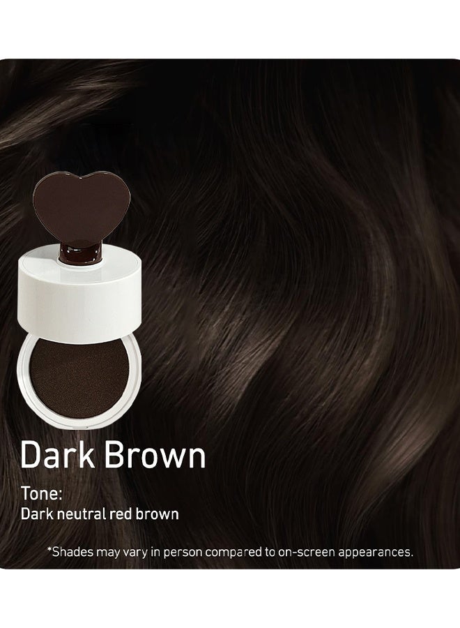 kakashow Hairline Powder, Hair Root Concealer, Instantly Root Cover Up Hairline Cream, Long Lasting Hair Shadow Powder, Hair Concealer For Greys, Thinning Hair, Hair Toppers, Hair Root Dye, Thin Hair Powder (Brown) - Image 2